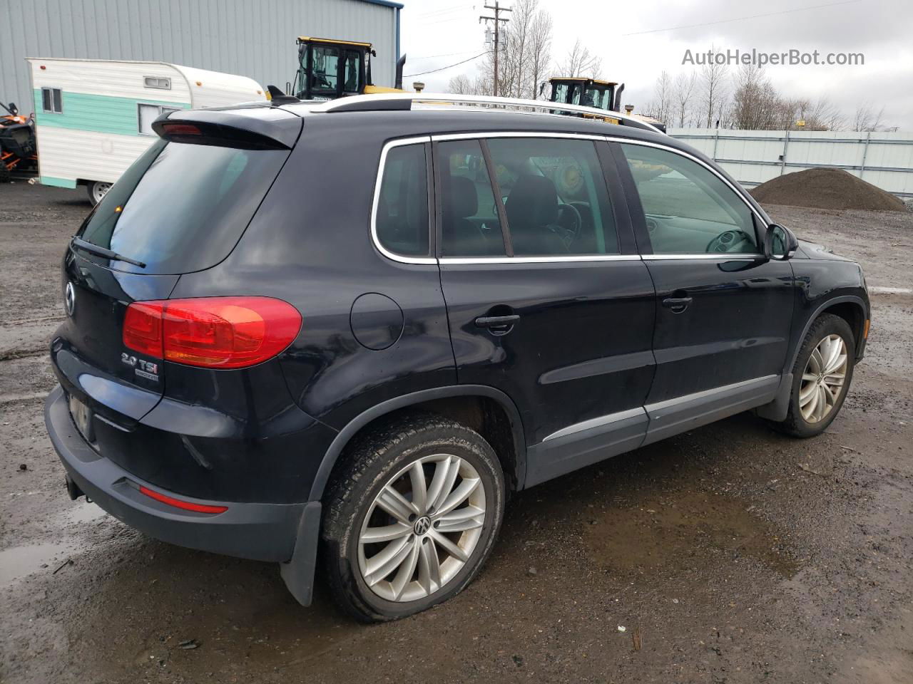 2013 Volkswagen Tiguan S Black vin: WVGBV7AX9DW540024