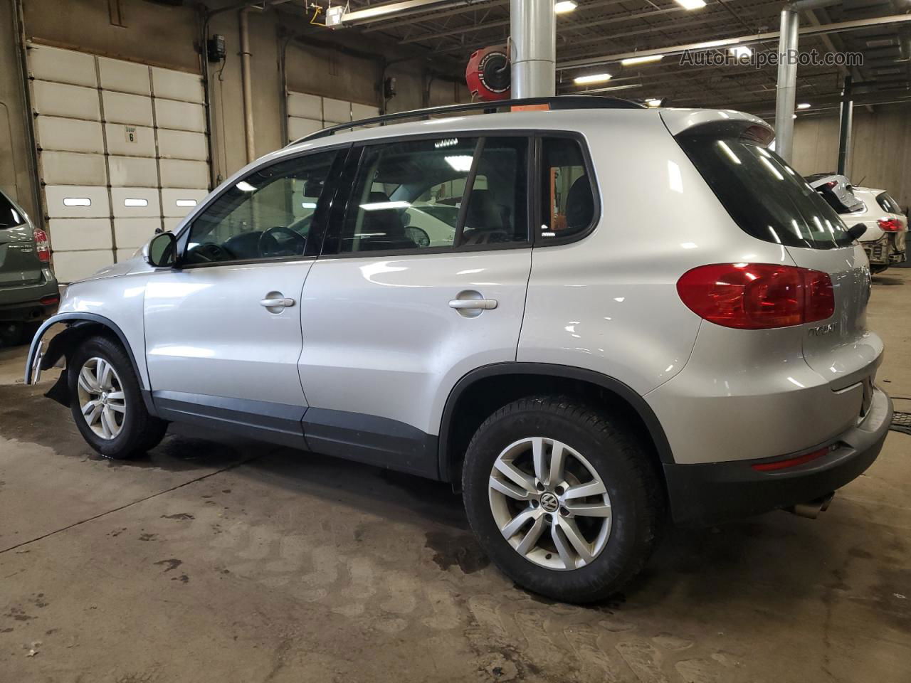 2016 Volkswagen Tiguan S Silver vin: WVGBV7AX9GW013475