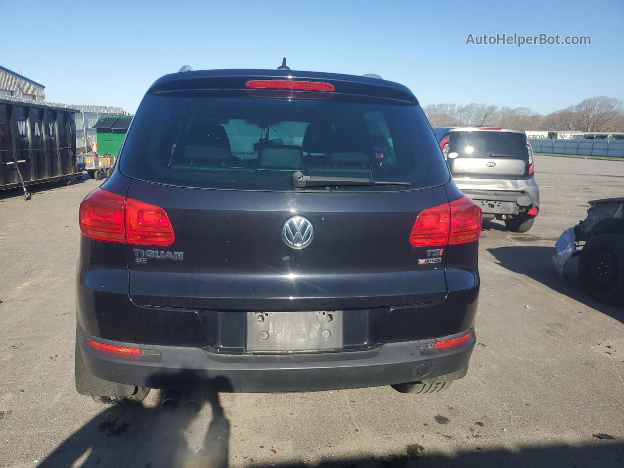 2016 Volkswagen Tiguan S Black vin: WVGBV7AX9GW516603