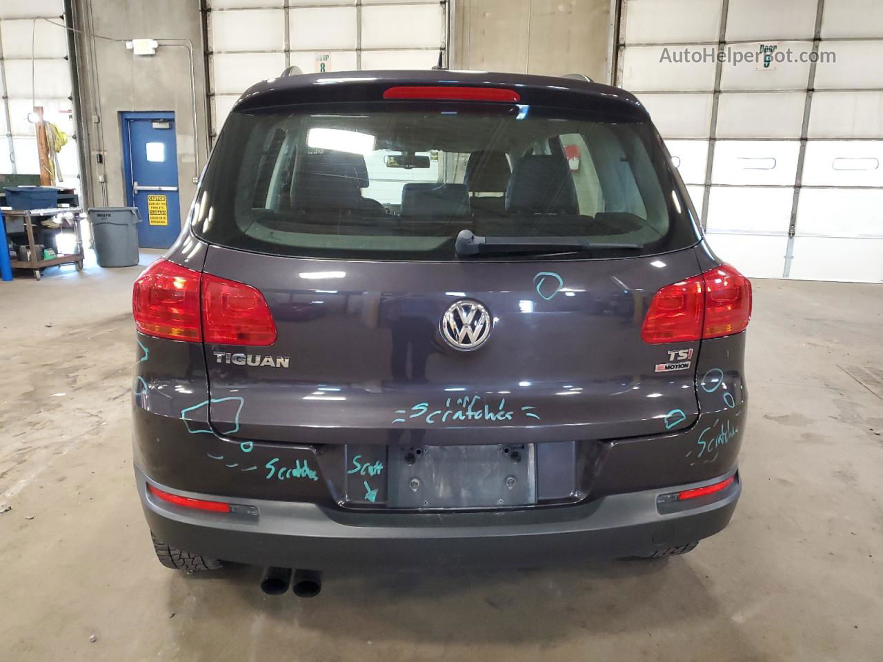 2016 Volkswagen Tiguan S Синий vin: WVGBV7AX9GW540058