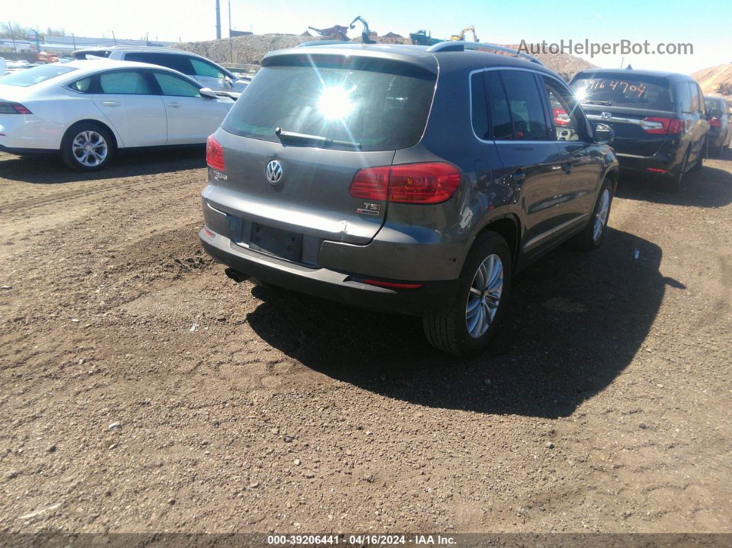 2016 Volkswagen Tiguan Sel Gray vin: WVGBV7AX9GW554316