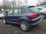 2016 Volkswagen Tiguan S Синий vin: WVGBV7AX9GW579250