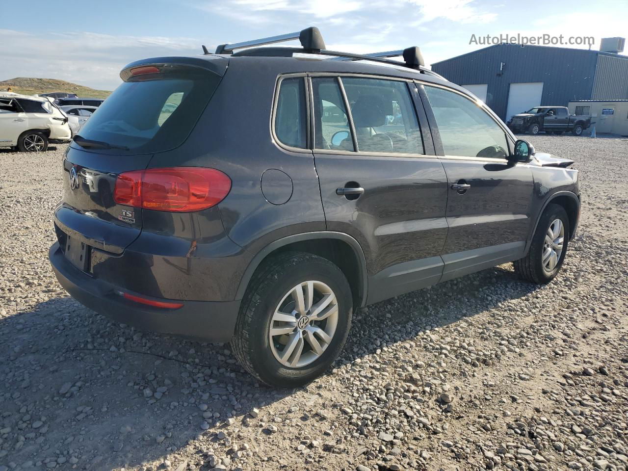 2016 Volkswagen Tiguan S Gray vin: WVGBV7AX9GW587879