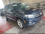 2016 Volkswagen Tiguan R-line Синий vin: WVGBV7AX9GW606267