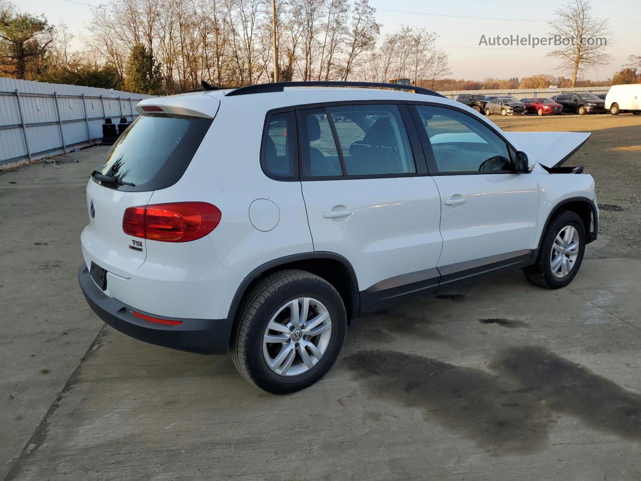 2017 Volkswagen Tiguan S White vin: WVGBV7AX9HK012285