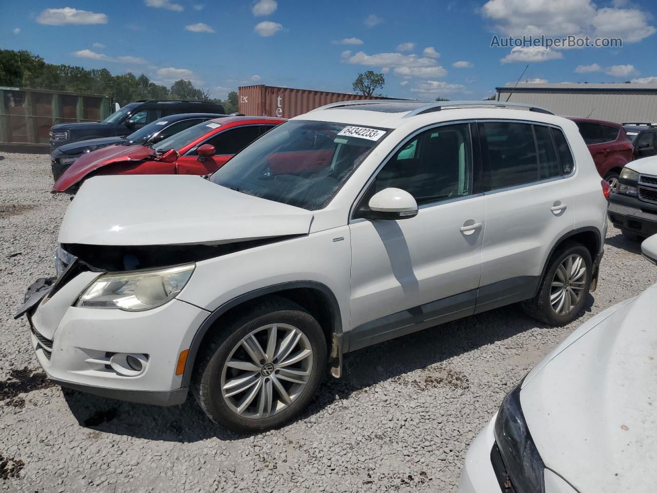 2010 Volkswagen Tiguan Se Белый vin: WVGBV7AXXAW001858