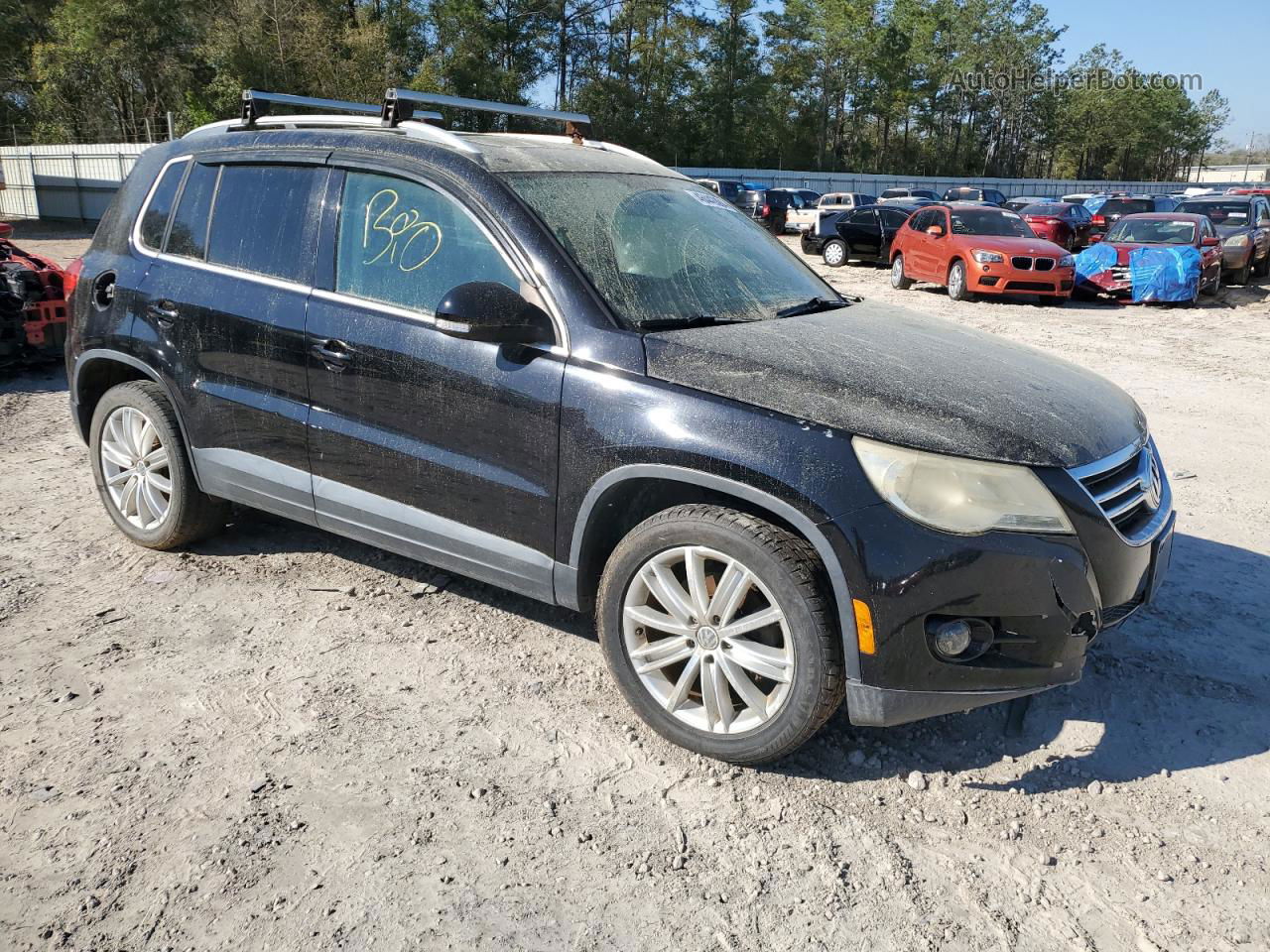 2010 Volkswagen Tiguan Se Черный vin: WVGBV7AXXAW501860