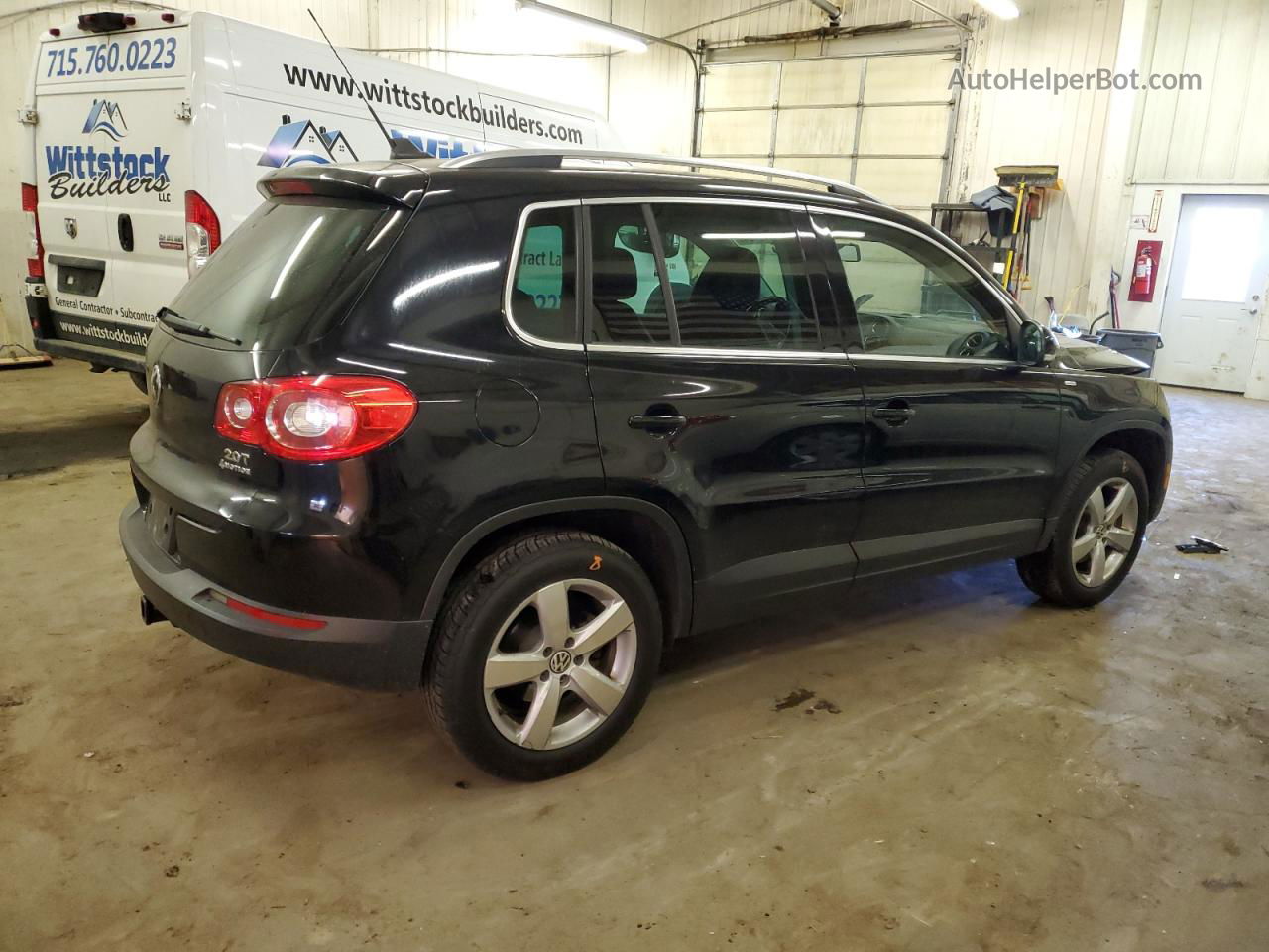 2010 Volkswagen Tiguan Se Черный vin: WVGBV7AXXAW514866