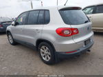 2010 Volkswagen Tiguan S Silver vin: WVGBV7AXXAW521753