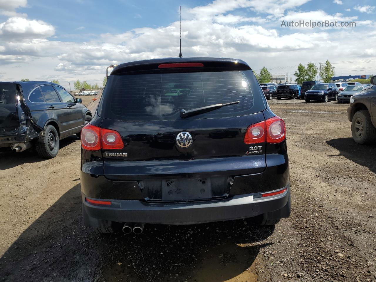 2010 Volkswagen Tiguan Se Черный vin: WVGBV7AXXAW522045