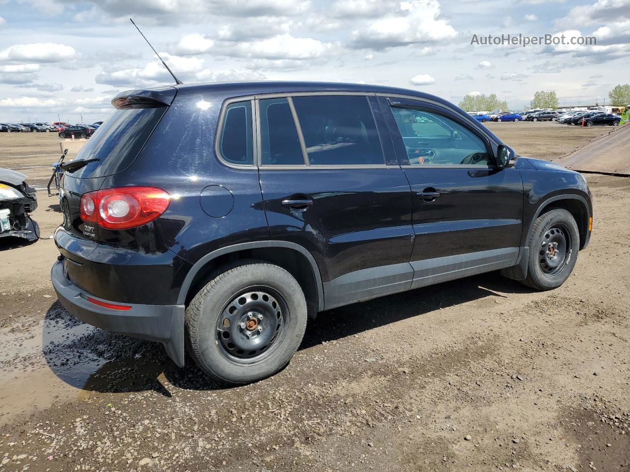 2010 Volkswagen Tiguan Se Black vin: WVGBV7AXXAW522045