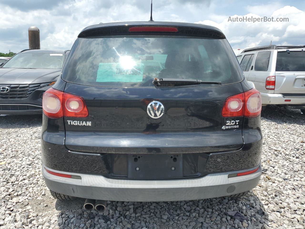 2010 Volkswagen Tiguan Se Black vin: WVGBV7AXXAW525320