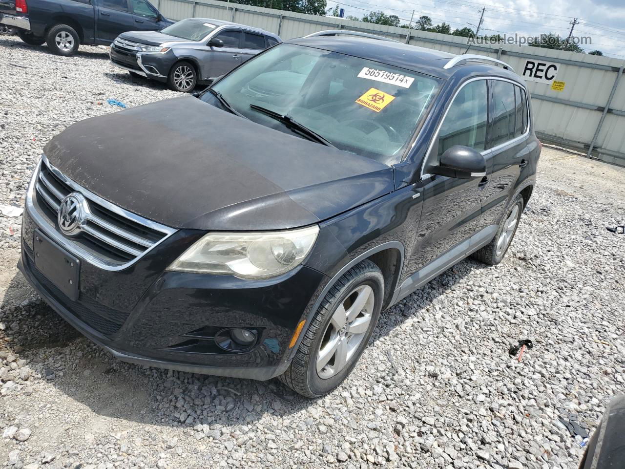 2010 Volkswagen Tiguan Se Black vin: WVGBV7AXXAW525320