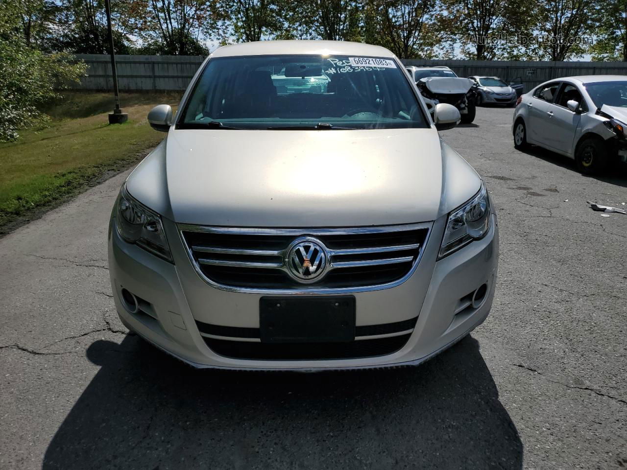 2010 Volkswagen Tiguan Se Silver vin: WVGBV7AXXAW532252