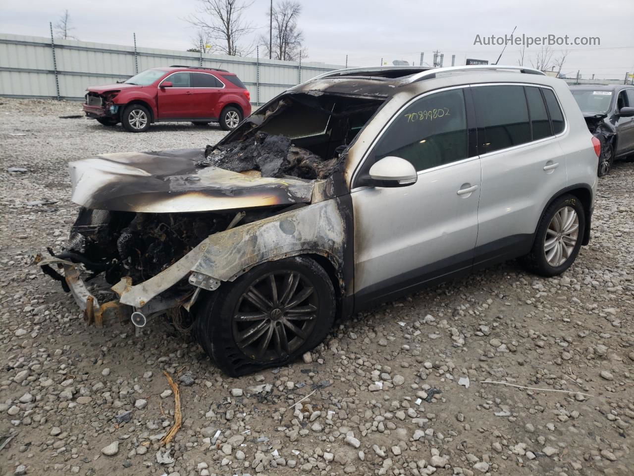 2010 Volkswagen Tiguan Se Серебряный vin: WVGBV7AXXAW537662