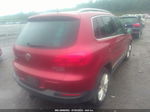 2013 Volkswagen Tiguan Se W/sunroof & Nav Red vin: WVGBV7AXXDW000181