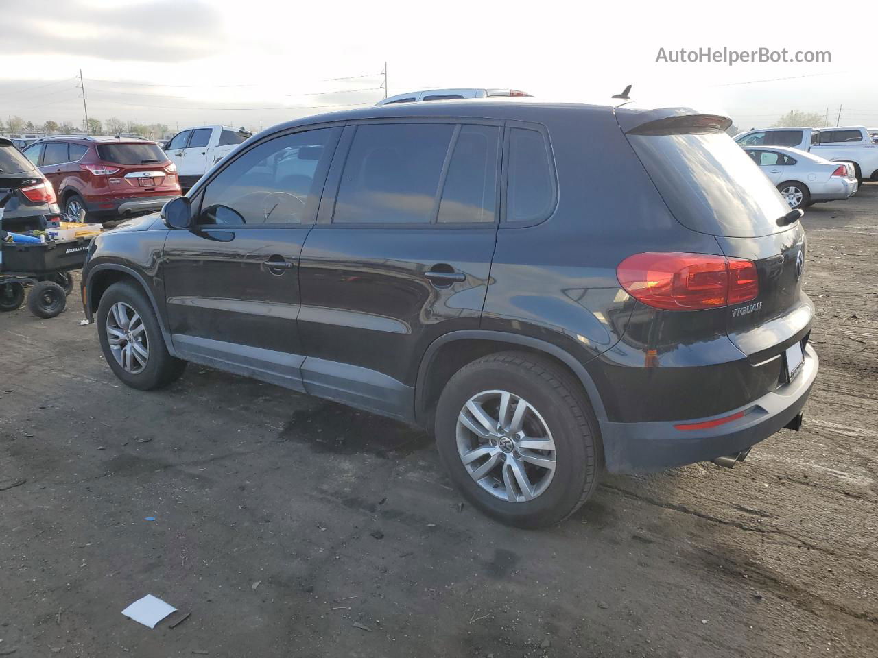 2013 Volkswagen Tiguan S Black vin: WVGBV7AXXDW504083