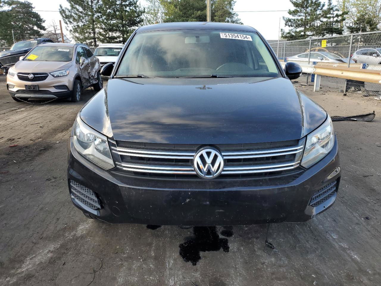 2013 Volkswagen Tiguan S Black vin: WVGBV7AXXDW504083