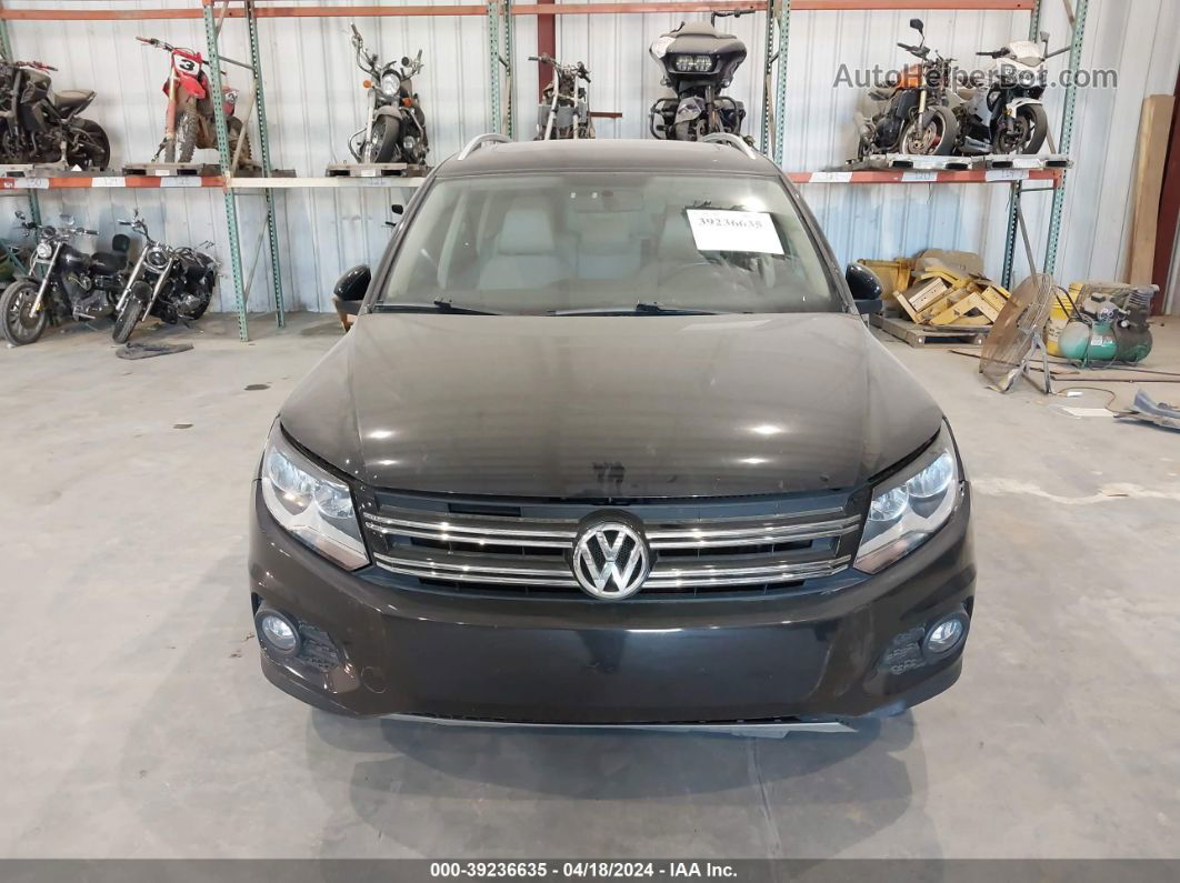 2013 Volkswagen Tiguan Se Black vin: WVGBV7AXXDW543840