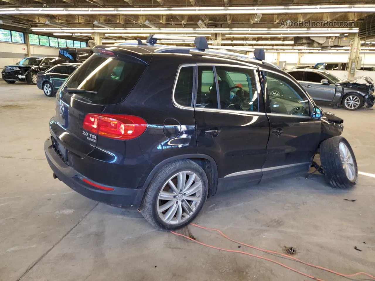 2013 Volkswagen Tiguan S Black vin: WVGBV7AXXDW548276