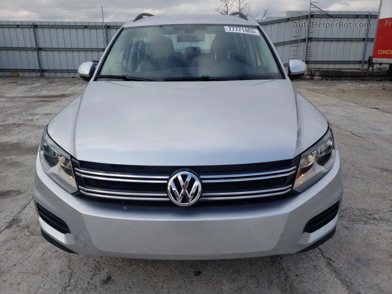 2016 Volkswagen Tiguan S Silver vin: WVGBV7AXXGW533037