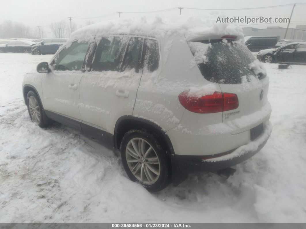 2016 Volkswagen Tiguan Se White vin: WVGBV7AXXGW539842