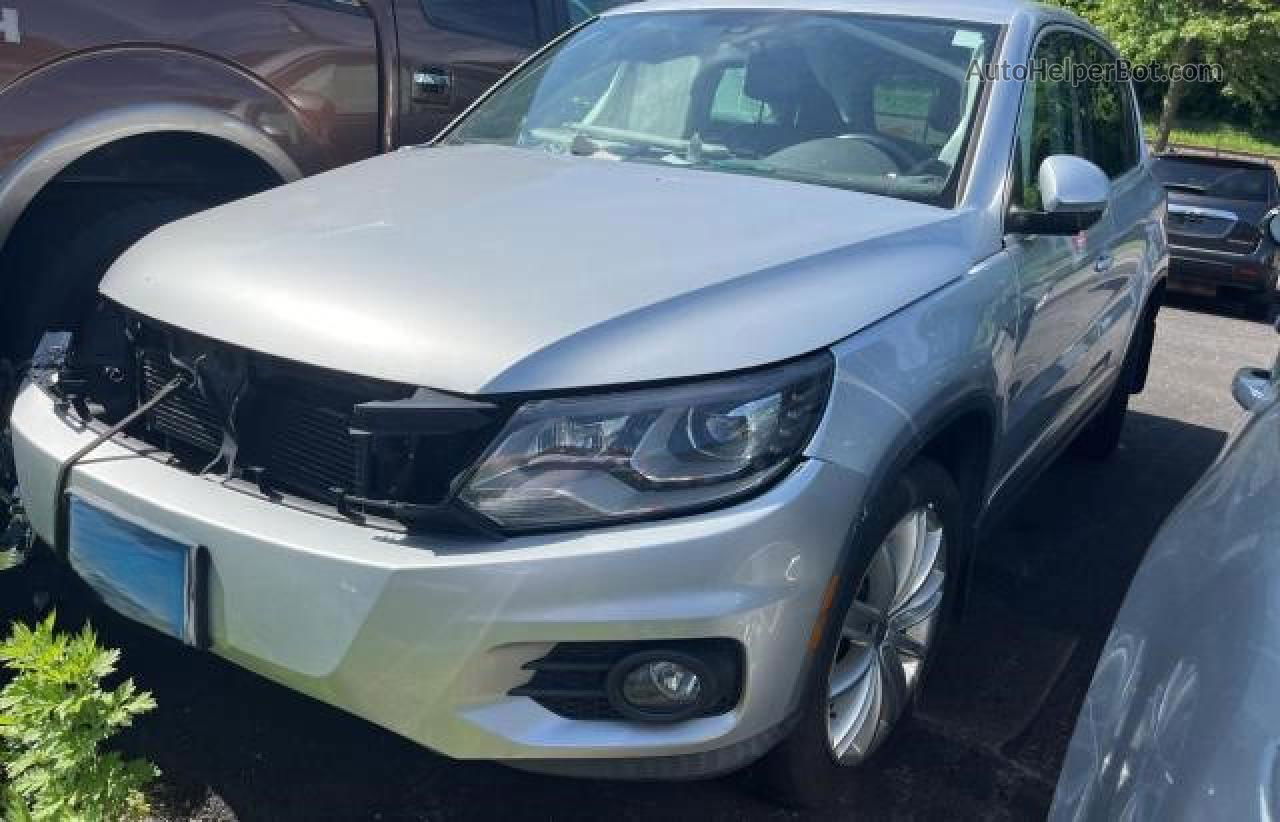 2016 Volkswagen Tiguan S Silver vin: WVGBV7AXXGW540103