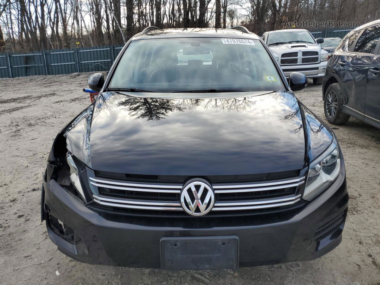 2016 Volkswagen Tiguan S Black vin: WVGBV7AXXGW541722