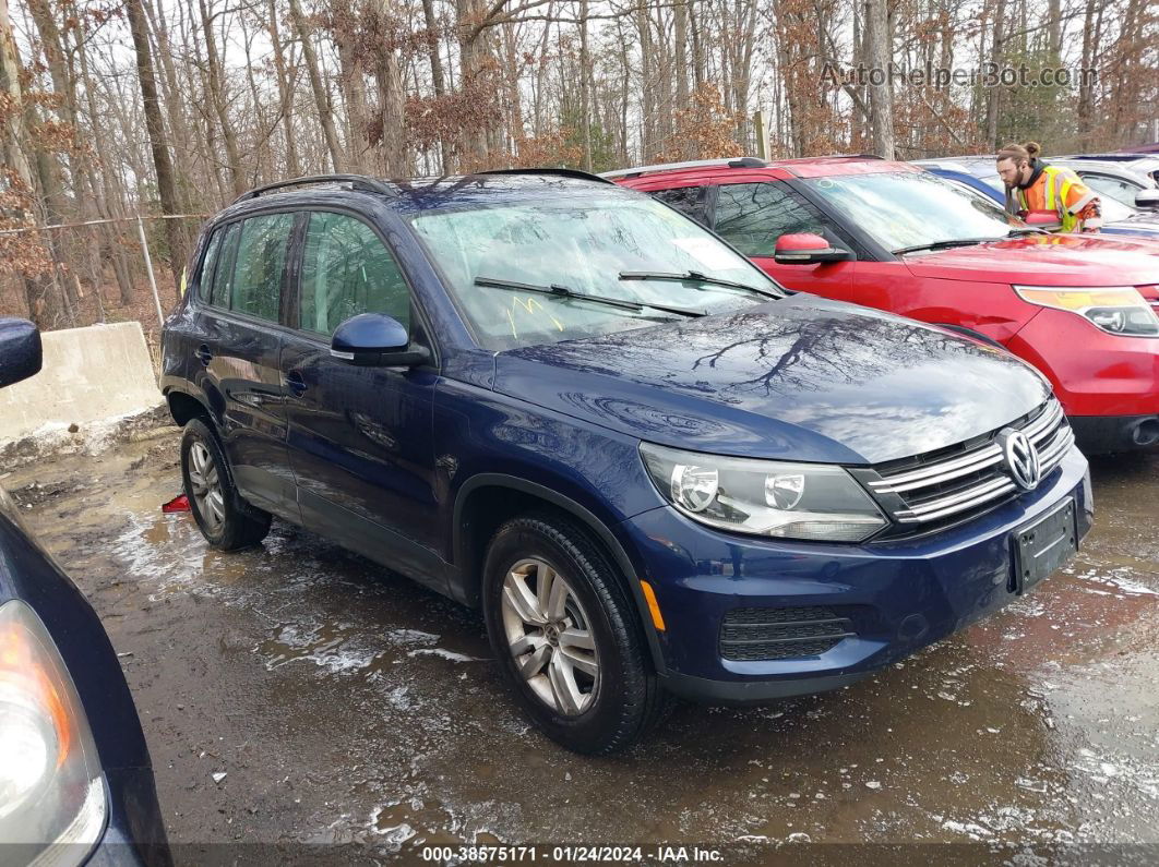 2016 Volkswagen Tiguan S Black vin: WVGBV7AXXGW599135