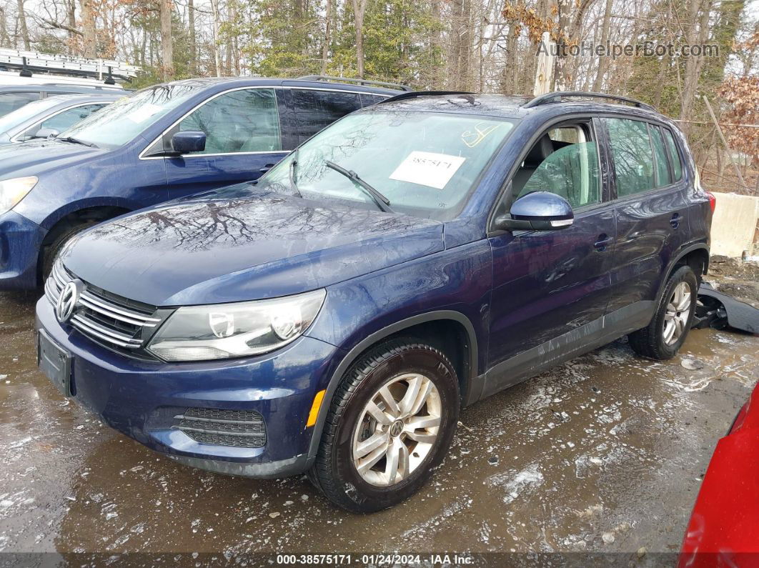 2016 Volkswagen Tiguan S Black vin: WVGBV7AXXGW599135