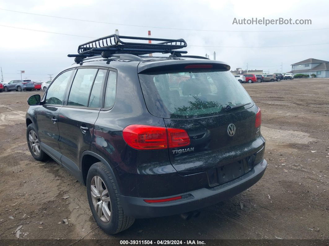 2016 Volkswagen Tiguan S Черный vin: WVGBV7AXXGW617858