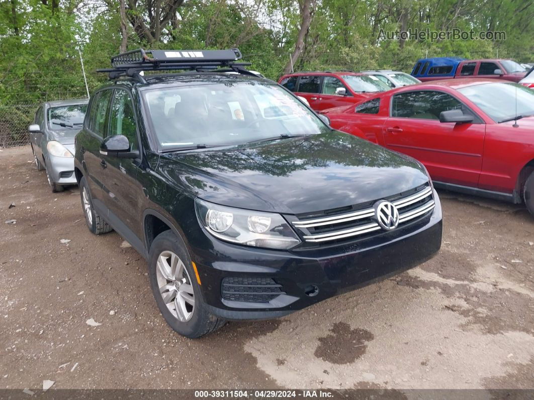 2016 Volkswagen Tiguan S Черный vin: WVGBV7AXXGW617858