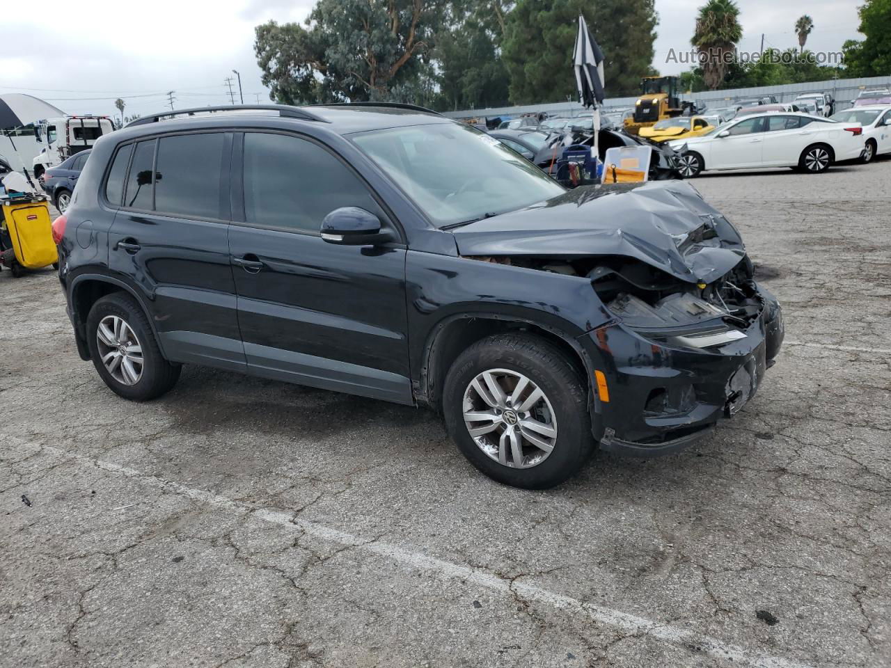 2017 Volkswagen Tiguan S Black vin: WVGBV7AXXHK037308