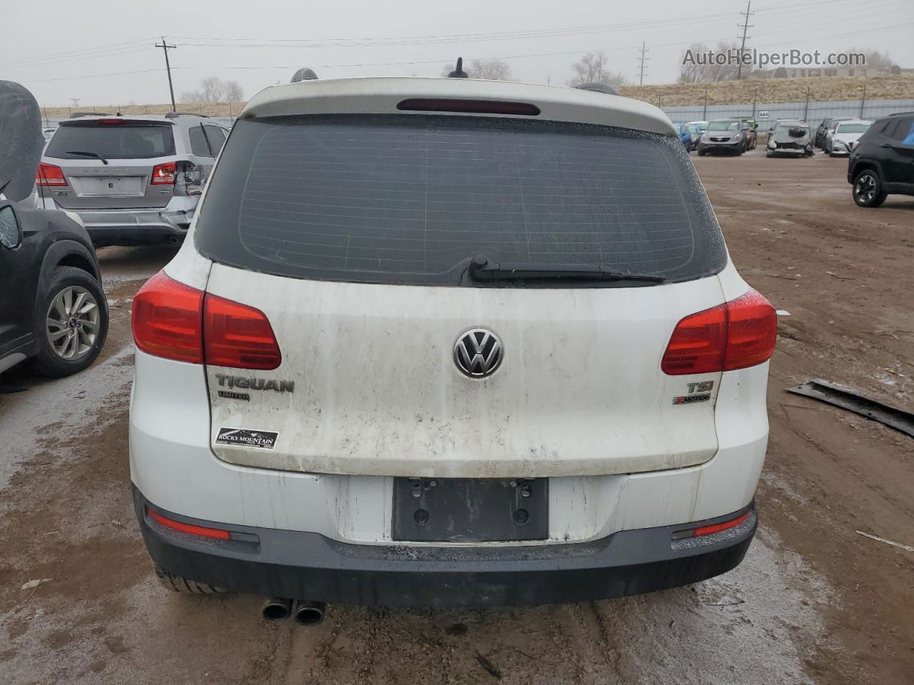 2017 Volkswagen Tiguan S White vin: WVGBV7AXXHK052178