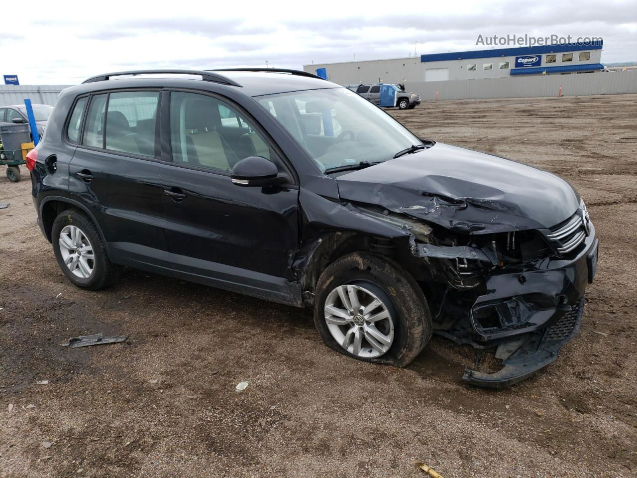 2017 Volkswagen Tiguan S Black vin: WVGBV7AXXHW512898