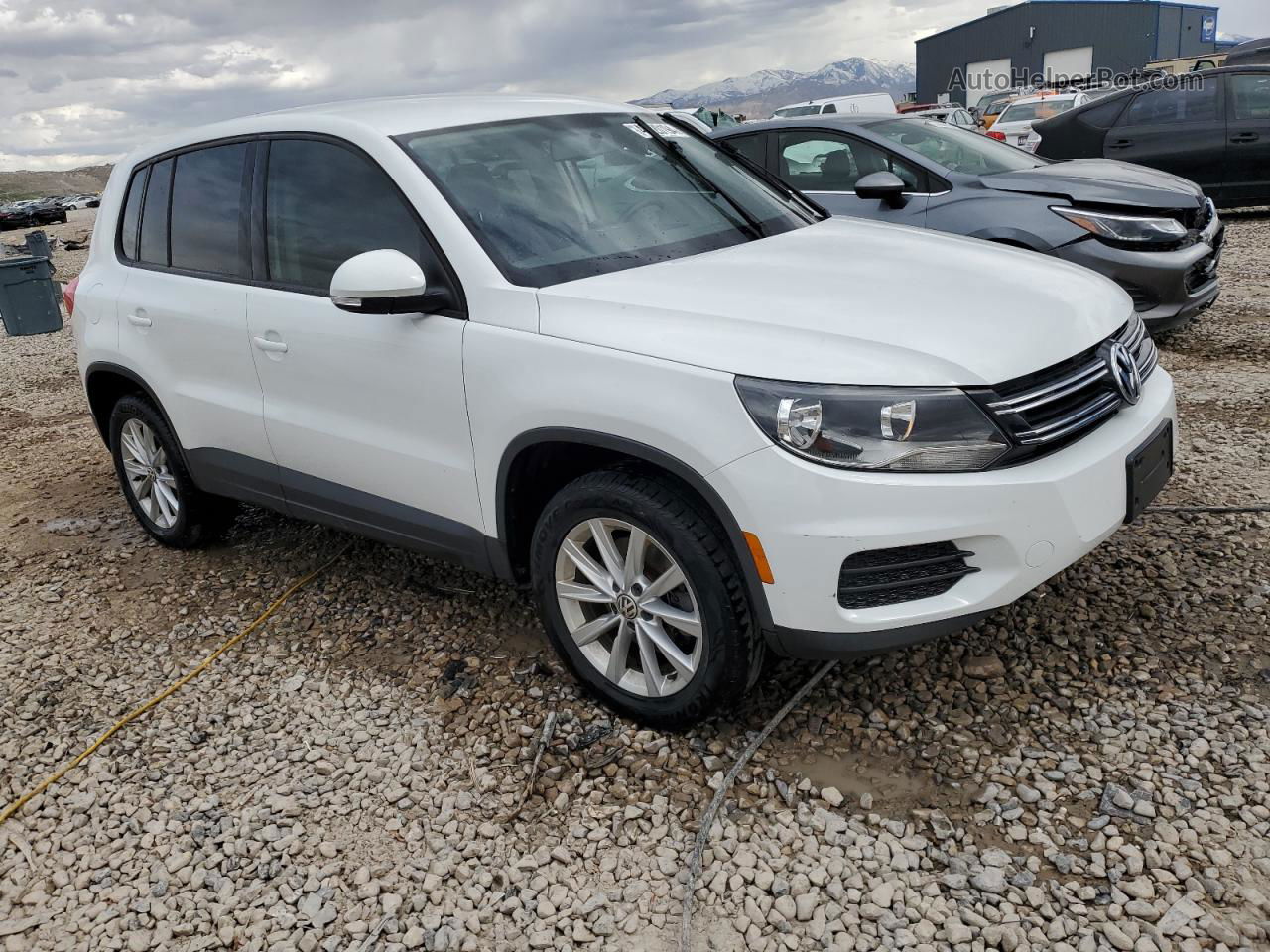 2018 Volkswagen Tiguan Limited  White vin: WVGBV7AXXJK000572