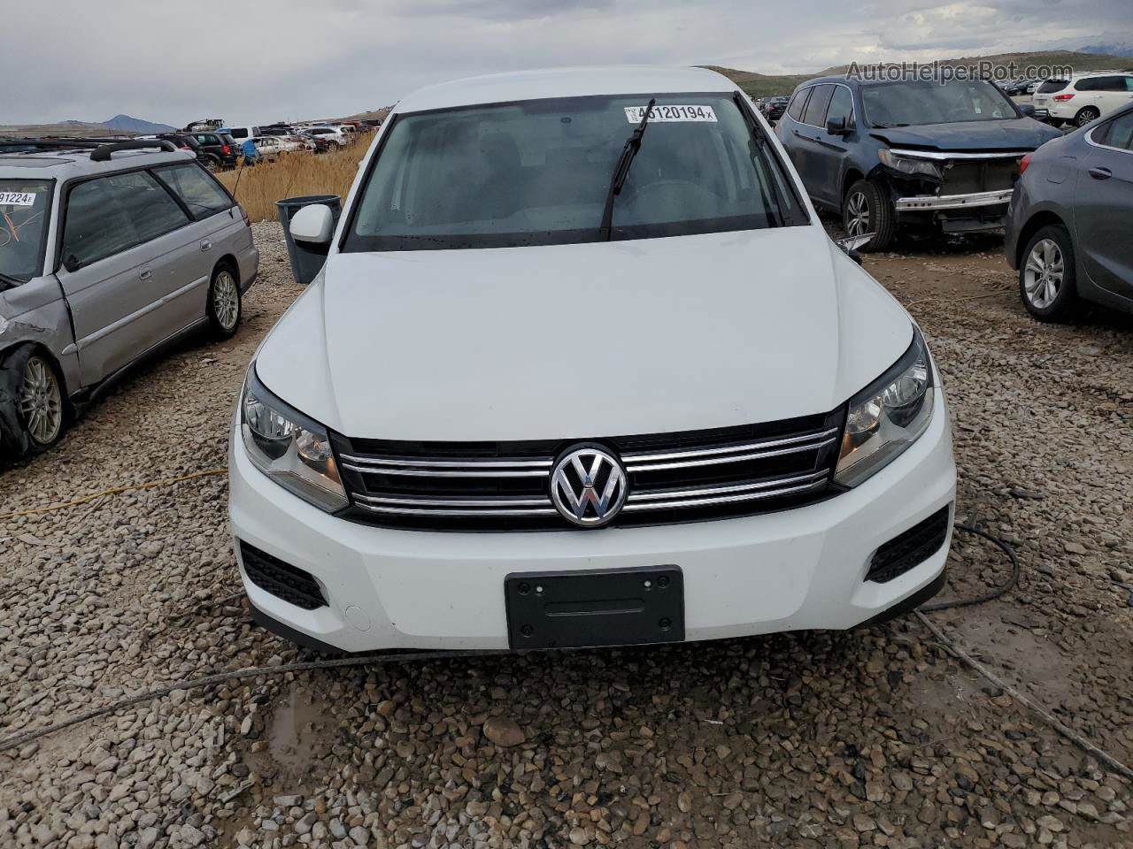 2018 Volkswagen Tiguan Limited  White vin: WVGBV7AXXJK000572