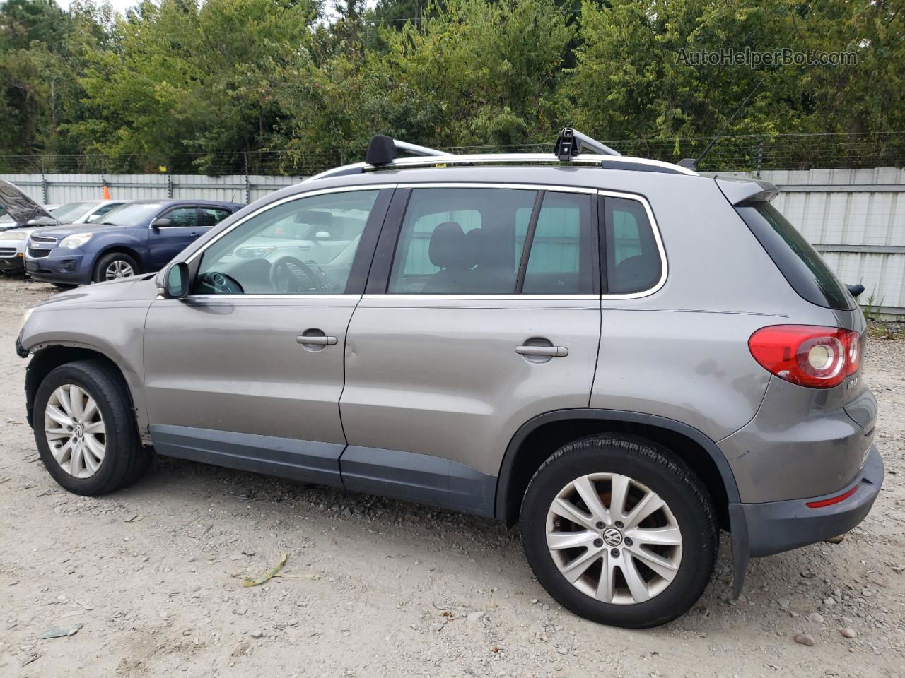 2010 Volkswagen Tiguan Se Gray vin: WVGBV9AX7AW510155