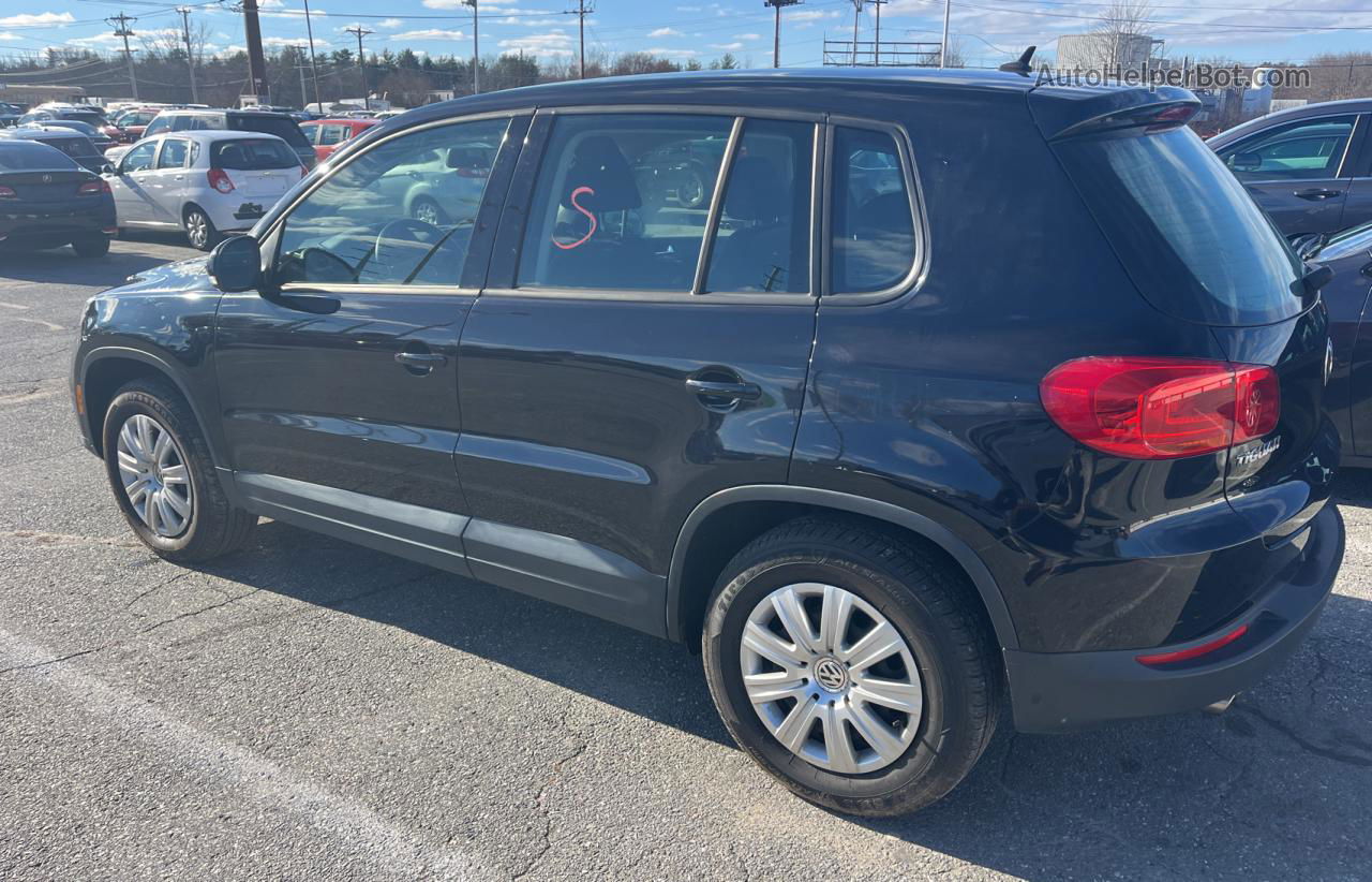 2013 Volkswagen Tiguan S Black vin: WVGCV7AX2DW532058