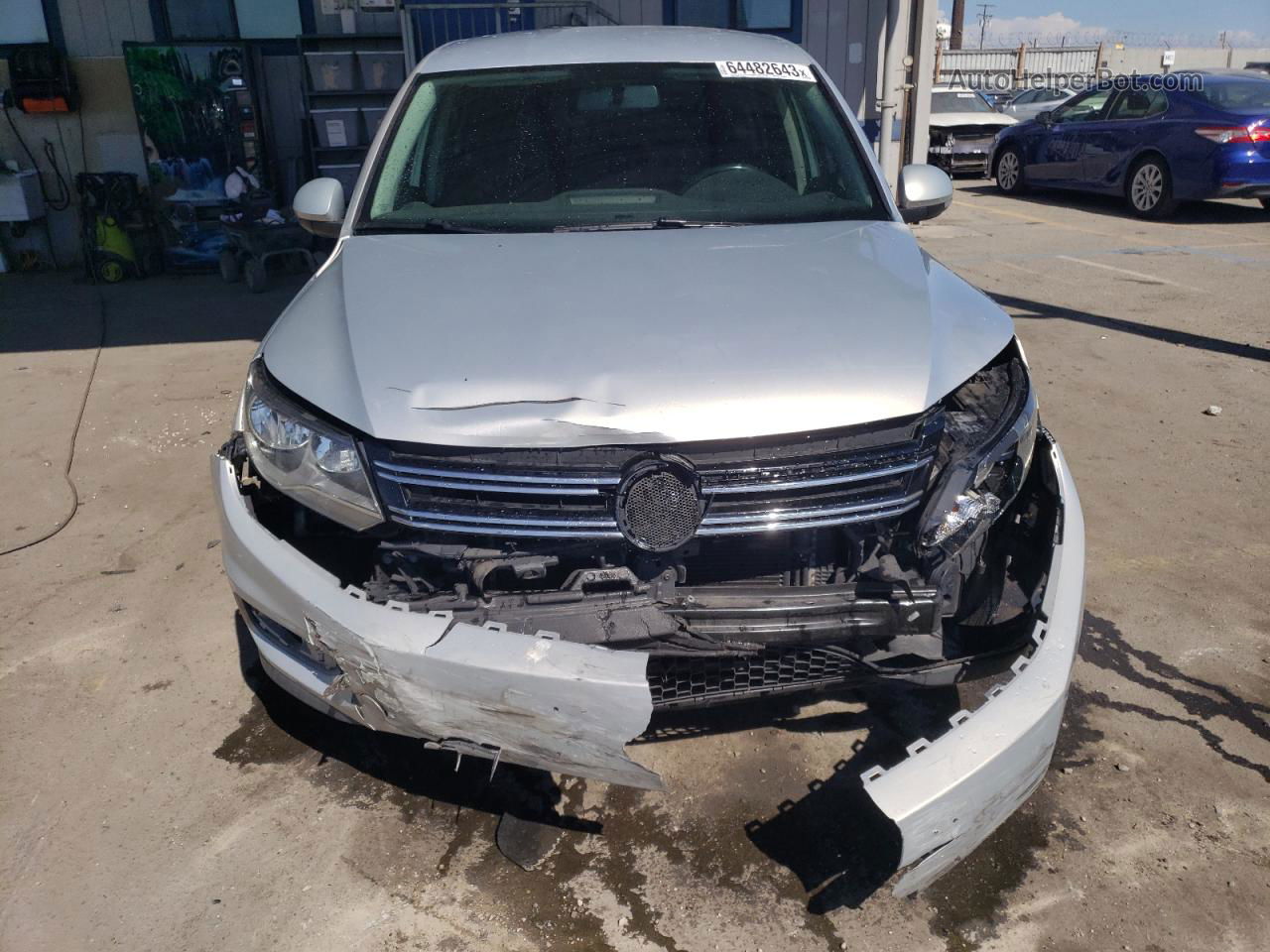 2013 Volkswagen Tiguan S Серебряный vin: WVGCV7AX6DW519636