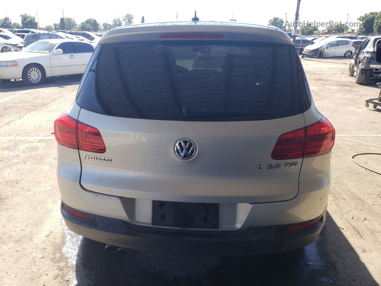 2013 Volkswagen Tiguan S Серебряный vin: WVGCV7AX6DW519636