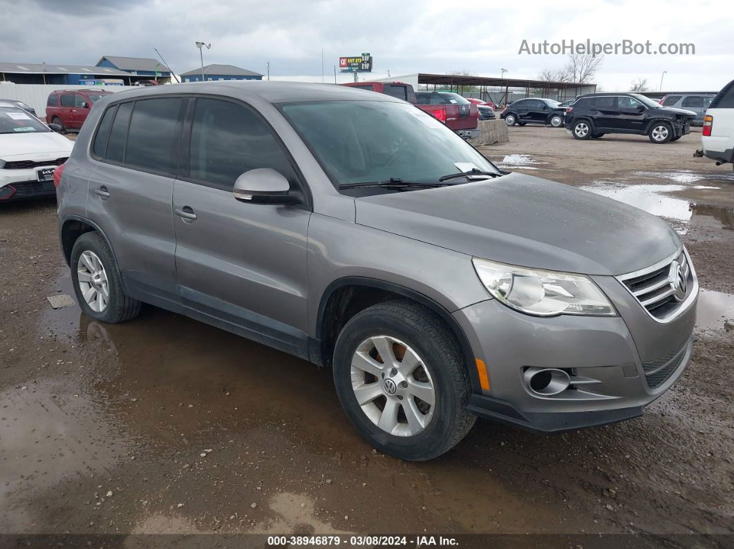 2010 Volkswagen Tiguan S Gray vin: WVGCV7AX8AW000132