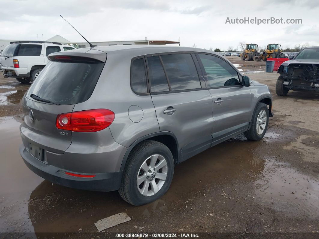 2010 Volkswagen Tiguan S Gray vin: WVGCV7AX8AW000132