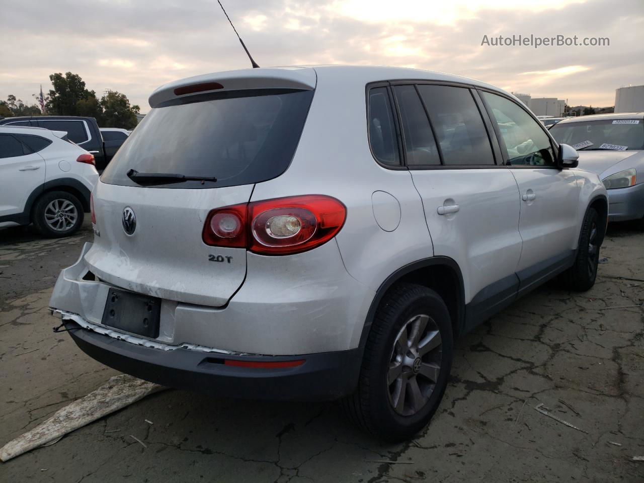 2010 Volkswagen Tiguan S Белый vin: WVGCV7AX8AW501957