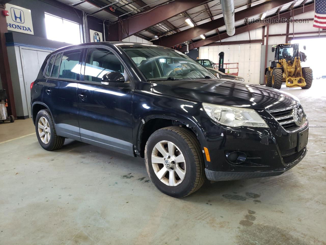 2010 Volkswagen Tiguan S Черный vin: WVGCV7AXXAW510434