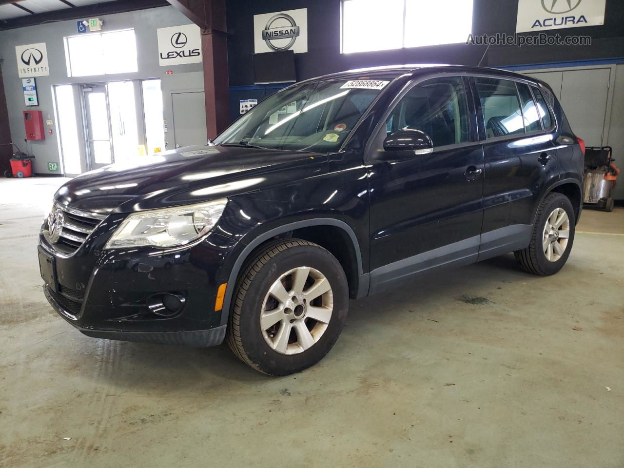 2010 Volkswagen Tiguan S Black vin: WVGCV7AXXAW510434