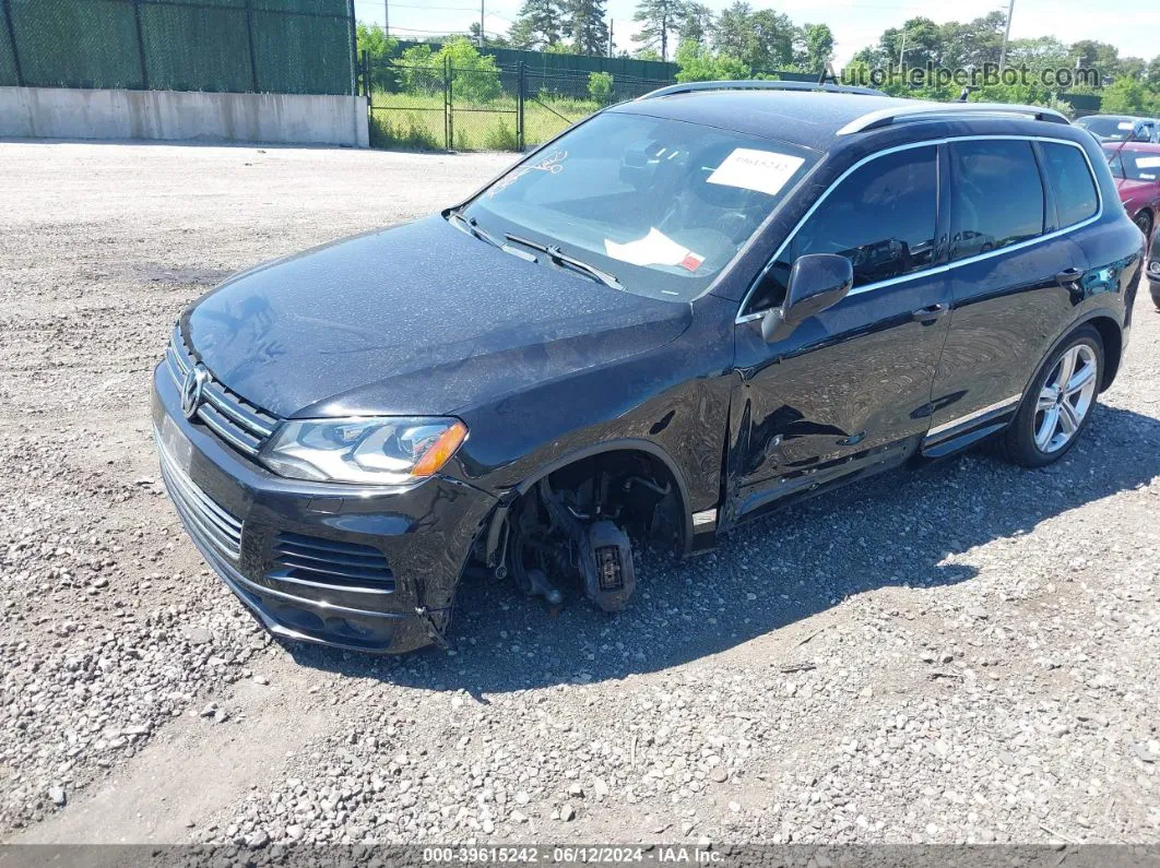 2014 Volkswagen Touareg 3.6l R-line Black vin: WVGDF9BP0ED003698