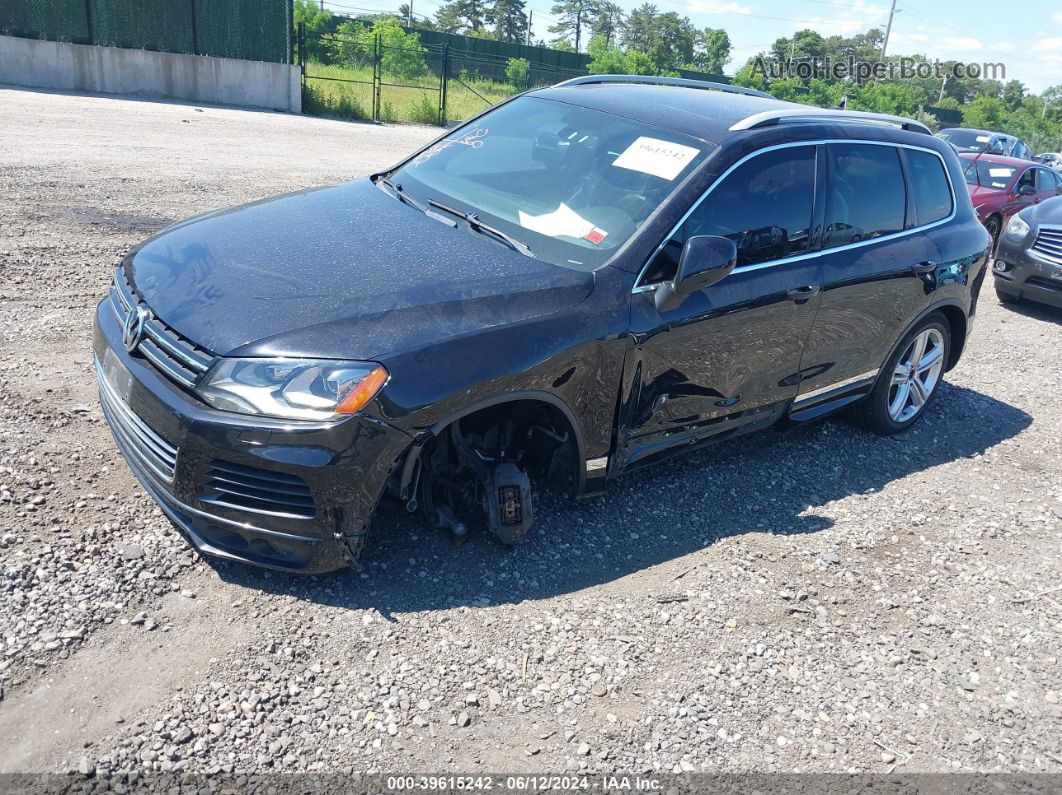 2014 Volkswagen Touareg 3.6l R-line Black vin: WVGDF9BP0ED003698