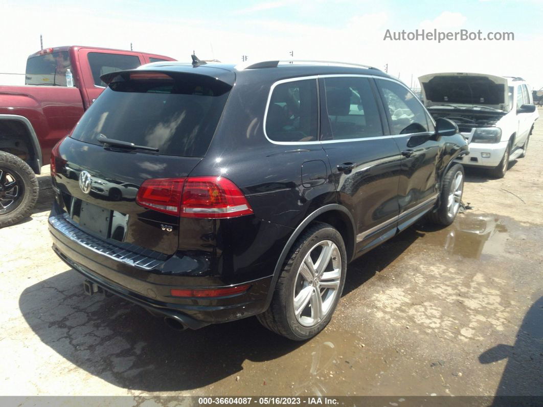 2014 Volkswagen Touareg R-line Black vin: WVGDF9BP1ED008568