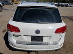 2014 Volkswagen Touareg V6 White vin: WVGDF9BP4ED002862